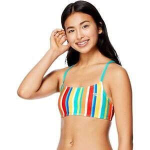 NEW Speedo Women's Swimsuit Top Bikini Strappy Back Demi SMALL